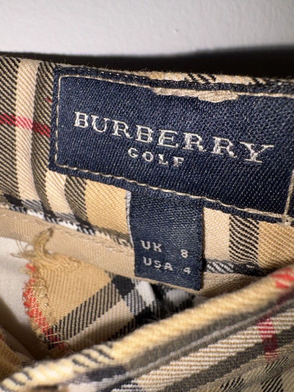 Burberry Women's Plaid Check Golf Pants - Size 4 - Picture 2 of 7